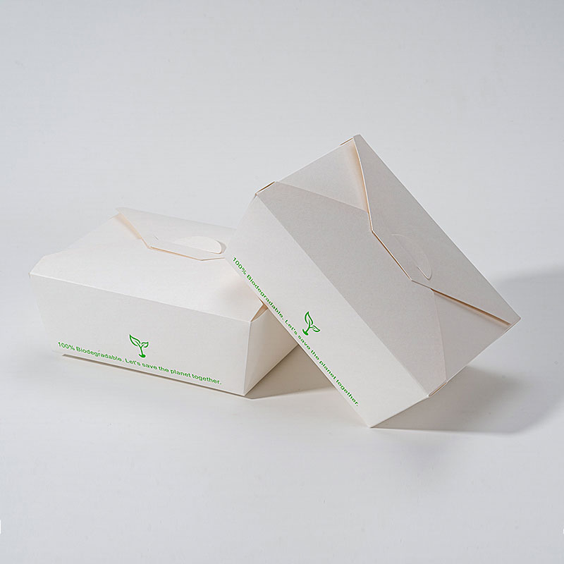Biodegradable Paper Lunch Container para sa Office Takeout