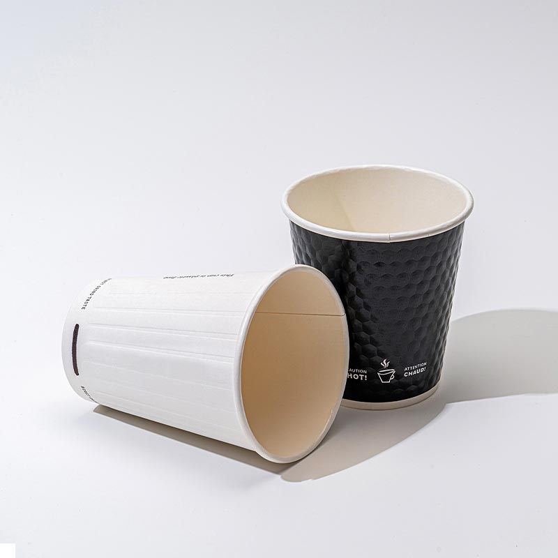 Embossed paper cup