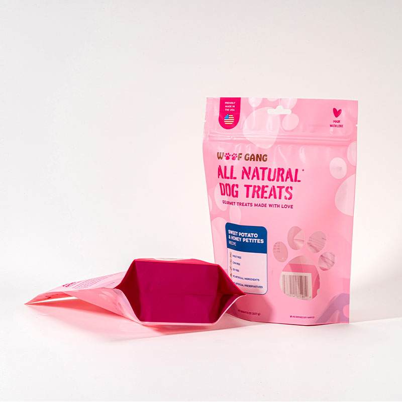 Pet food packaging bag
