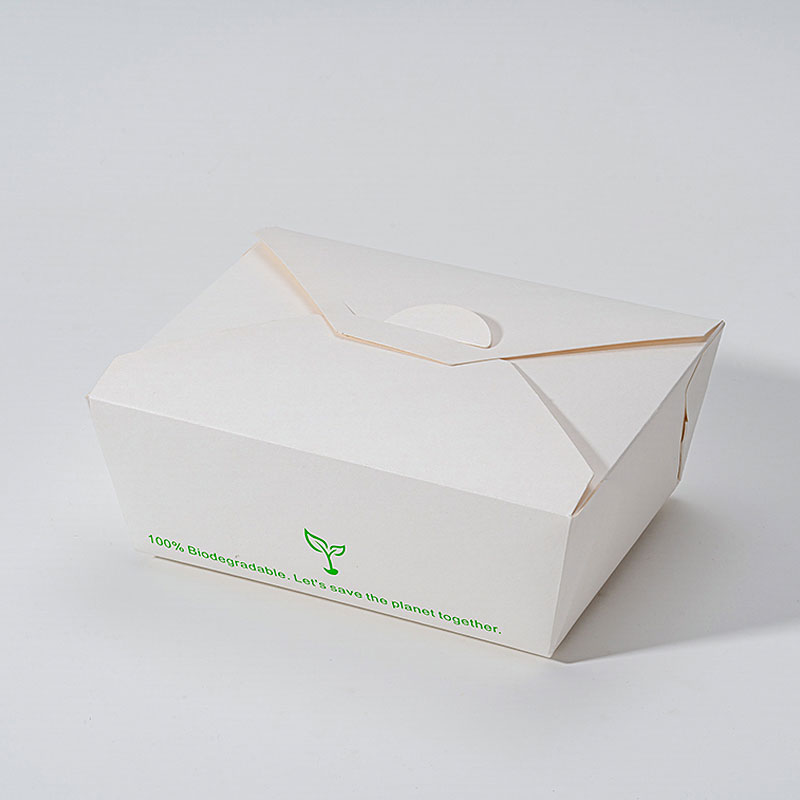 PLA Lined Paper Box para sa Paghahatid ng Paghahanda ng Pagkain