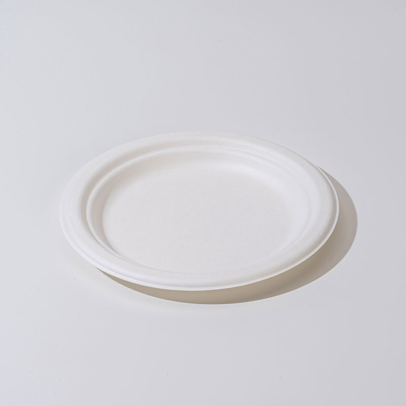 Sugarcane pulp round plate